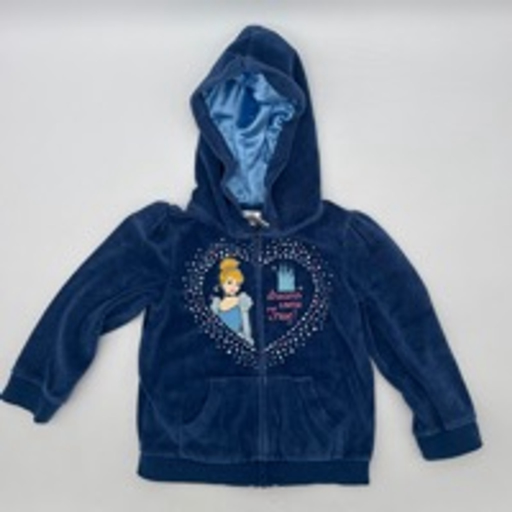 Girls DISNEY Cinderella Jumping Beans Hoodie Size 3T Blue